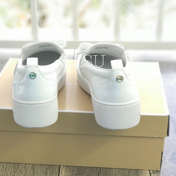 Michael Kors Aliza Slip On Leather Optic White W - Picture 5 of 8